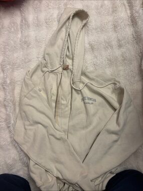 Pacific Sunwear Off-White Pullover Hoodie